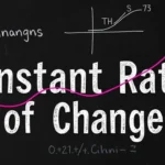 How to find the constant rate of change.