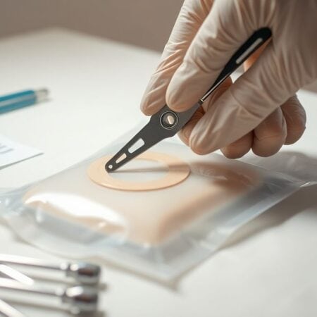 hole puncher for colostomy ostomy pouch skin barrier cutting tool​